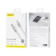 FONENG X127 USB-C–USB-C kábel, 90°-os csatlakozóval, PD 60 W, 1,2 m, fehér