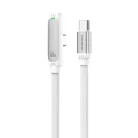 FONENG X127 USB-C–USB-C kábel, 90°-os csatlakozóval, PD 60 W, 1,2 m, fehér