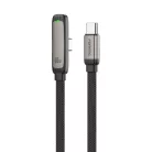 FONENG X127 90°-os USB-C–USB-C kábel, PD 60 W, 1,2 m, fekete