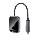 Acefast QC1 vezeték nélküli CarPlay és Android Auto autós adapter, fémes szürke