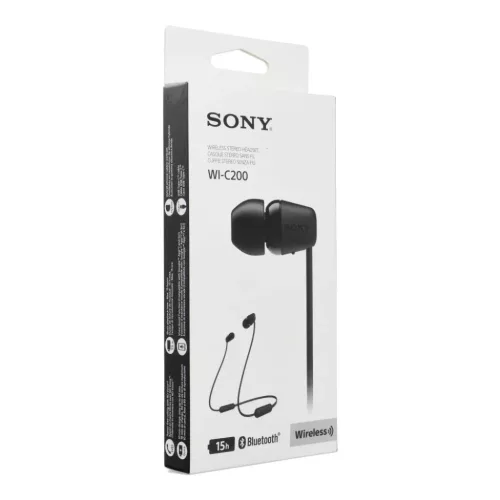 Sony WI-C200 fekete vezeték nélküli fülhallgató