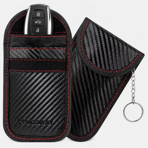 Wozinsky WPB-R14 RFID-jelárnyékoló tok autókulcsokhoz, 14 × 9 cm, fekete