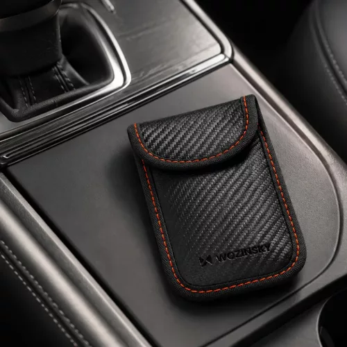 Wozinsky WPB-R14 RFID-jelárnyékoló tok autókulcsokhoz, 14 × 9 cm, fekete