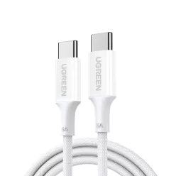   UGREEN L502 (35221) USB-C–USB-C kábel, 100 W, 5 A, 2 m, fehér