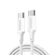 UGREEN L502 (35221) USB-C–USB-C kábel, 100 W, 5 A, 2 m, fehér