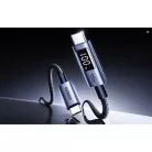 UGREEN L529 USB-C–USB-C kábel digitális kijelzővel, 100 W, 2 m