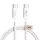 Tech-Protect Ultraboost Lite USB-C–USB-C kábel, 60 W, 150 cm, fehér