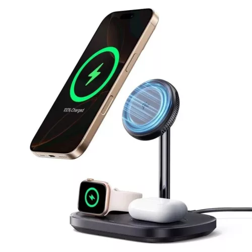 Baseus EnerFill FS41 3in1 vezeték nélküli töltő, 22,5 W, fekete