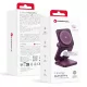FORCELL AluFold Pro 3 az 1-ben összecsukható vezeték nélküli töltő, Qi2.2, 25 W, bordó