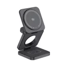 FORCELL AluFold Pro 3 az 1-ben Qi2.2 vezeték nélküli töltő, 25 W, sötétszürke