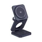 FORCELL AluFold Pro Qi2.2 25 W-os, 3 az 1-ben összecsukható vezeték nélküli töltő, kék