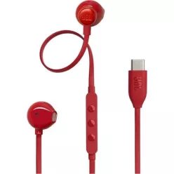 JBL Tune 305C fülbe helyezhető USB-C fülhallgató, piros
