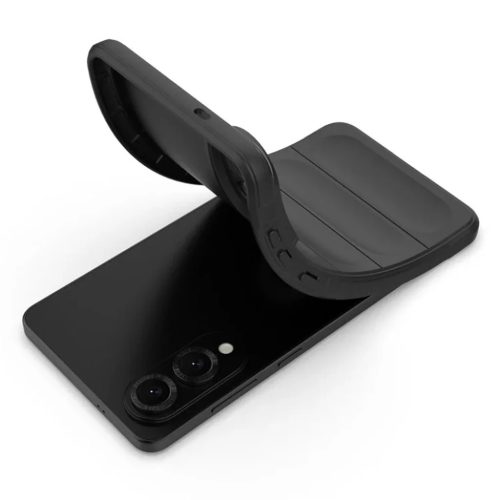 Techsuit - Varázspajzs - Samsung Galaxy S25 Edge - Fekete tok