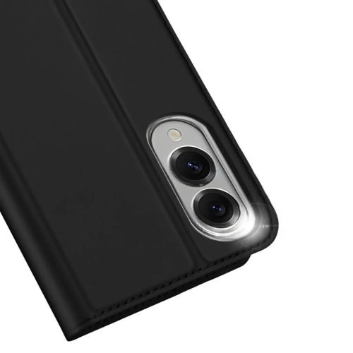 Samsung Galaxy S25 Edge Fekete Dux Ducis Skin Pro fliptok és kártyatartóval