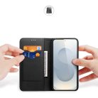 Samsung Galaxy S25 Edge Fekete Dux Ducis Hivo fliptok RFID védelemmel