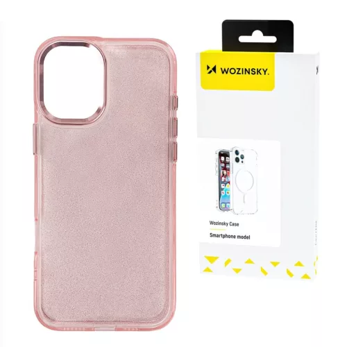 Wozinsky Glitter tok Samsung Galaxy S25 Ultra - Rózsaszín csillámos