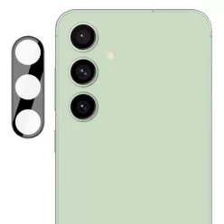   Techsuit - Teljes kameraüveg - Samsung Galaxy S24 FE - Fekete üvegfólia