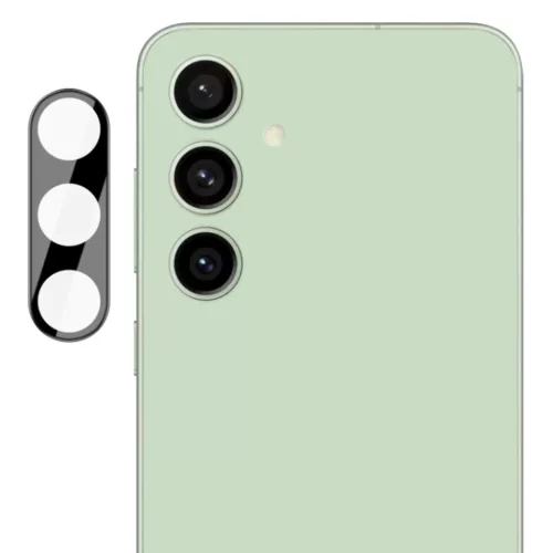 Techsuit - Teljes kameraüveg - Samsung Galaxy S24 FE - Fekete üvegfólia