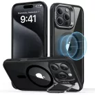 iPhone 16 Pro Átlátszó Fekete ESR Klasszikus Hibrid HaloLock Kitámasztó tok