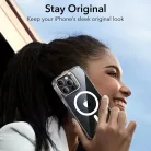 iPhone 16 Pro Átlátszó Fekete ESR Klasszikus Hibrid HaloLock Kitámasztó tok