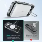 iPhone 16 Pro Átlátszó Fekete ESR Klasszikus Hibrid HaloLock Kitámasztó tok