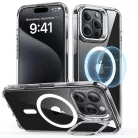iPhone 16 Pro Szürke Átlátszó ESR Klasszikus Hibrid HaloLock Kitámasztó tok