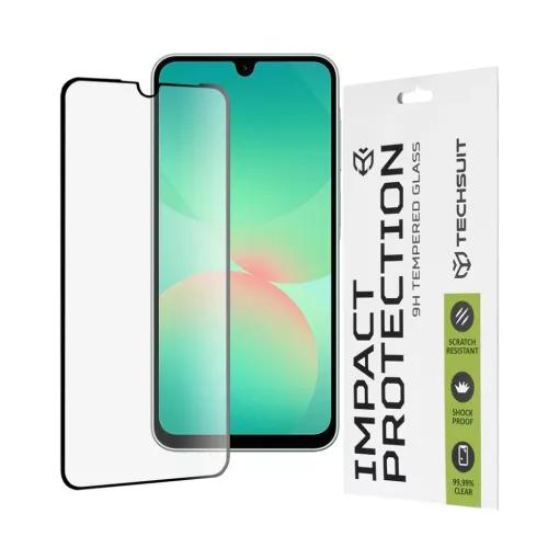 Techsuit - 111D Teljes Fedés / Teljes Ragasztású Üveg - Samsung Galaxy A26 5G - Fekete üvegfólia