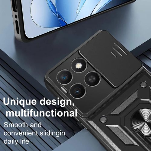 Techsuit - CamShield sorozat - Xiaomi Redmi Note 14 Pro 4G / Poco F7 - Zöld tok