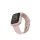 Apple Watch 44 mm Uniq Lino szilikon tok, rózsaszín