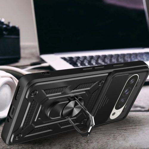 Techsuit - CamShield sorozat - Google Pixel 9 / 9 Pro - Fekete tok