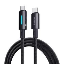 Baseus Lit Kábel USB-C - USB-C 2m 100W Kozmikus Fekete