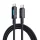 Baseus Lit Kábel USB-C - USB-C 2m 100W Kozmikus Fekete