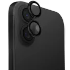 Uniq Optix Alumínium Kamera Lencsevédő iPhone 16 / 16 Plus applikátorral - fekete üvegfólia