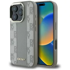 iPhone 16 Pro Bézs DKNY Kockás Minta Magsafe tok
