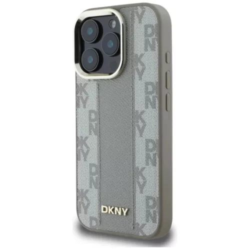 iPhone 16 Pro Bézs DKNY Kockás Minta Magsafe tok
