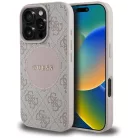 iPhone 16 Pro Rózsaszín Guess 4G Circle Classic Logo MagSafe tok