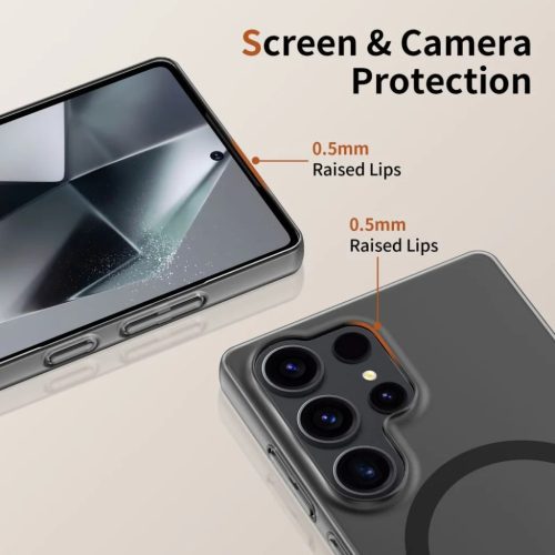 Tech-protect Magslim Magsafe Galaxy S25 Edge Matte/fekete tok