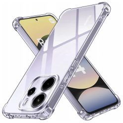   Techsuit - Ütésálló Átlátszó Szilikon - Xiaomi Redmi Note 14 4G (164,84 x 78,15 x 8,16mm) - Átlátszó tok