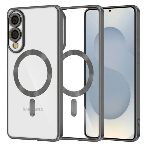 Techsuit - Luxus Kristály MagSafe - Samsung Galaxy S25 Edge - Fekete tok