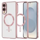 Techsuit - Luxus Kristályos MagSafe - Samsung Galaxy S25 Edge - Rózsaszín tok