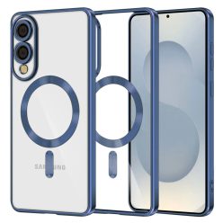   Techsuit - Luxus Kristály MagSafe - Samsung Galaxy S25 Edge - Mélykék tok