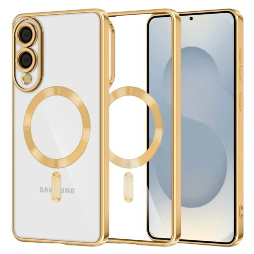 Techsuit - Luxus Kristály MagSafe - Samsung Galaxy S25 Edge - Arany tok