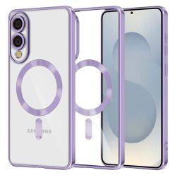   Techsuit - Luxus Kristály MagSafe - Samsung Galaxy S25 Edge - Világoslila tok