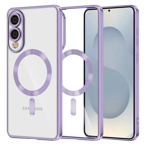 Techsuit - Luxus Kristály MagSafe - Samsung Galaxy S25 Edge - Világoslila tok