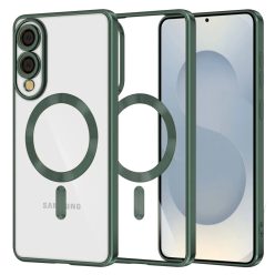   Techsuit - Luxus Kristály MagSafe - Samsung Galaxy S25 Edge - Mélyzöld tok