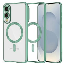   Techsuit - Luxus Kristály MagSafe - Samsung Galaxy S25 Edge - Világoszöld tok