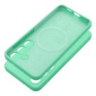 Samsung Galaxy S25 Edge kompatibilis Silicone 2mm tok MagSafe-hoz pasztellzöld tok