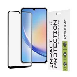   Techsuit - 111D Teljes Lefedettségű / Teljes Ragasztású Üveg - Samsung Galaxy A34 5G - Fekete üvegfólia