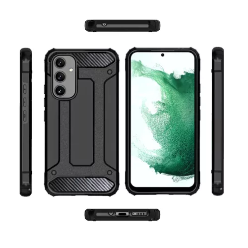Techsuit - Hibrid Páncél - Samsung Galaxy A54 - Fekete tok