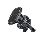 Techsuit - Légkondi Rácsra Rögzíthető Autós Tartó (S2) - Fémlemezekkel, Mágneses Rögzítés N52, 360°-os Forgatási Szög - Fekete